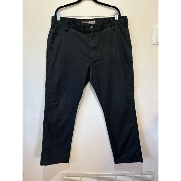 Carhartt mens Relaxed fit rugged canvas work pant size 40x32 black - Picture 1 of 9